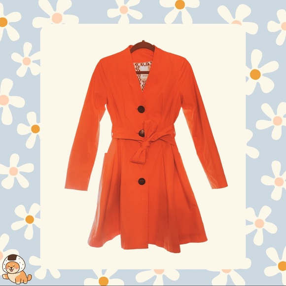 SOLD- Anthropologie Elevenses Puddle Chaser Trench Coat - Picture 2 of 12